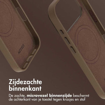 Access MagSafe Leather Backcover for Apple iPhone 17 Pro - Coffee 