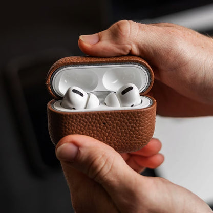 Accezz Echt Leren Case for Apple AirPods Pro 2 - Cognac