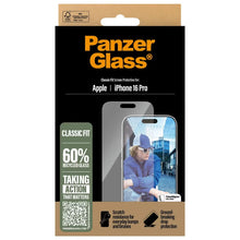PanzerGlass Anti-Bacterial Screenprotector for Apple iPhone 16 Pro