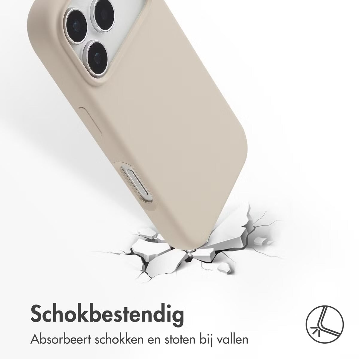 Access Liquid Silicone Backcover with MagSafe for Apple iPhone 17 Pro - Stone