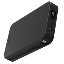 Accezz Powerbank 10,000 mAh with integrated cables - Black