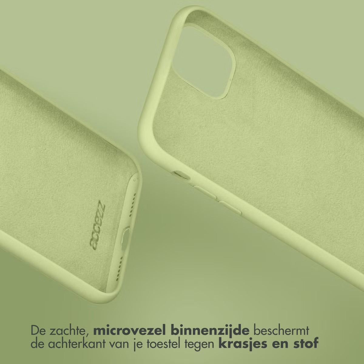 Accezz Liquid Silicone Backcover for Apple iPhone 15 - Green