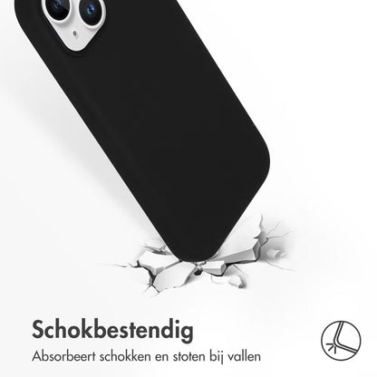 Access Liquid Silicone Backcover with MagSafe for Apple iPhone 15 - Black