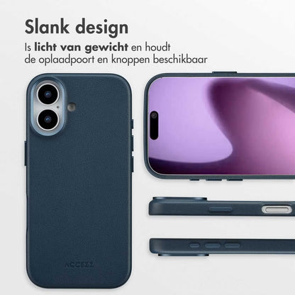 Access MagSafe Leather Backcover for Apple iPhone 17 - Nightfall Blue 