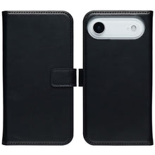 Selencia Echt Leren Bookcase for Apple iPhone Air - Black