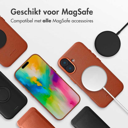 Access MagSafe Leather Backcover for Apple iPhone 16 - Sienna Brown
