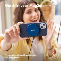 Access Liquid Silicone Backcover with MagSafe for Apple iPhone 16 Pro Max - Donkerblauw