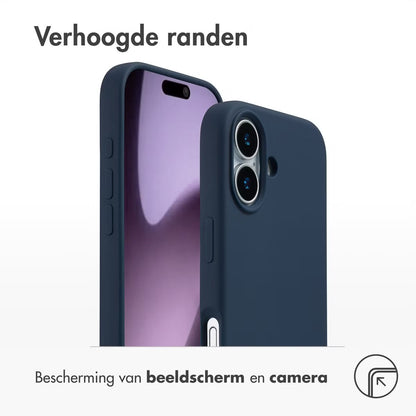 Access Liquid Silicone Backcover with MagSafe for Apple iPhone 17 - Donkerblauw 