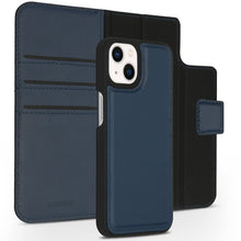 Accezz Premium Leather 2 in 1 Wallet Bookcase for iPhone 13 Mini - Donkerblauw