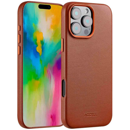 Access MagSafe Leather Backcover for Apple iPhone 16 Pro Max - Sienna Brown