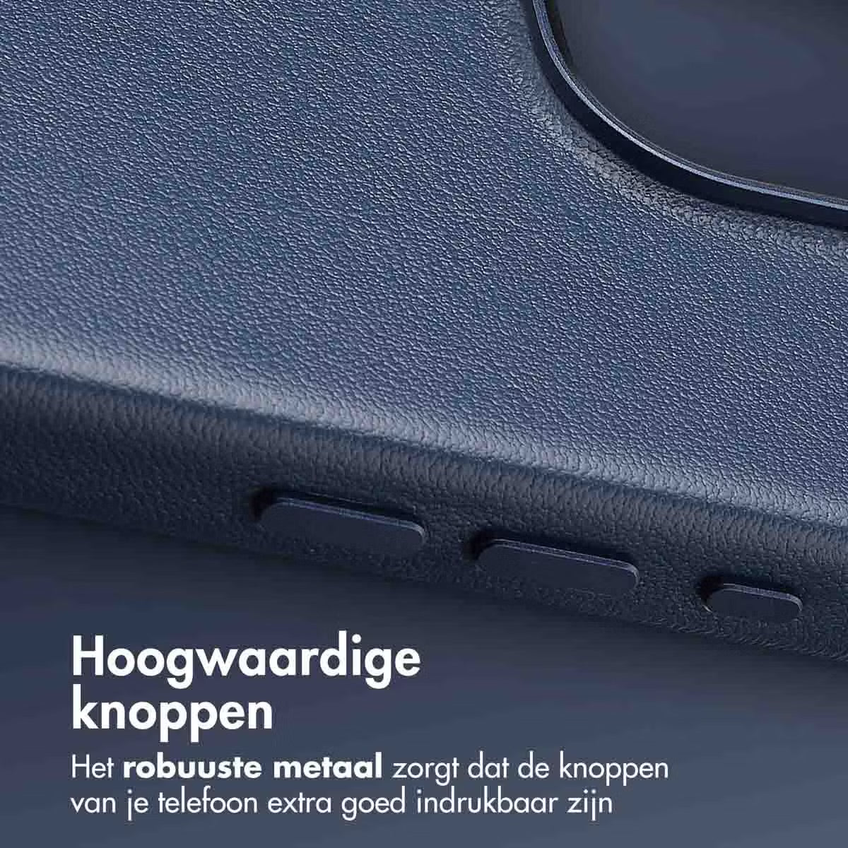 Access MagSafe Leather Backcover for Apple iPhone 16 Pro - Nightfall Blue