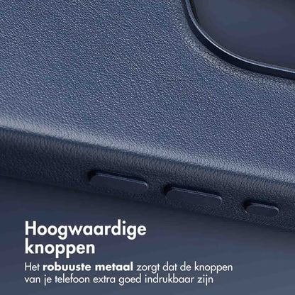 Access MagSafe Leather Backcover for Apple iPhone 16 Pro - Nightfall Blue