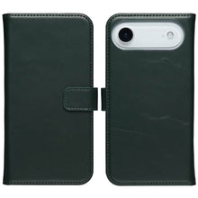 Selencia Echt Leren Bookcase for Apple iPhone Air - Green