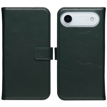 Selencia Echt Leren Bookcase for Apple iPhone Air - Green