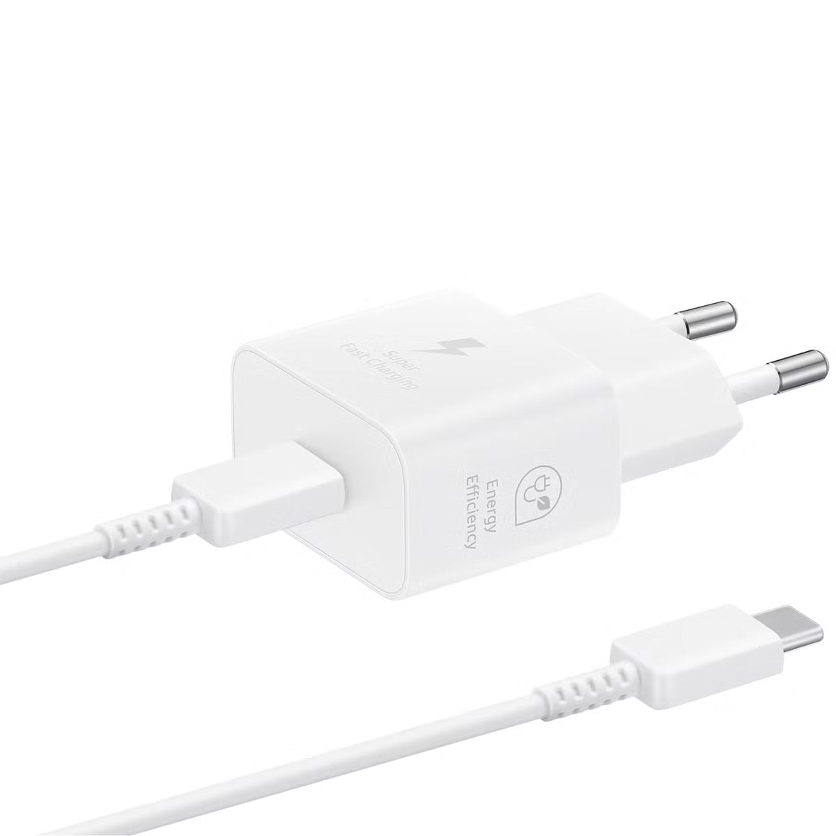 Samsung Originele 25W Efficiency Adapter met USB-C naar USB-C cable - 1 meter - Wit