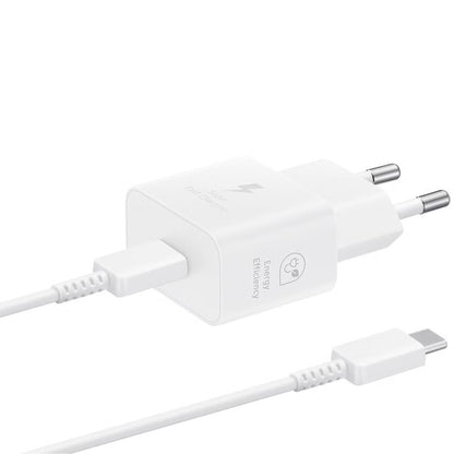 Samsung Originele 25W Efficiency Adapter met USB-C naar USB-C cable - 1 meter - Wit