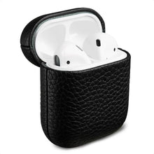 Accezz Echt Leren Case for Apple AirPods 1 / 2 - Black