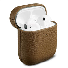 Accezz Echt Leren Case for Apple AirPods 1 / 2 - Taupe