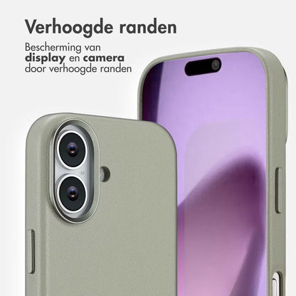 Access MagSafe Leather Backcover for Apple iPhone 17 - Lichtgrijs