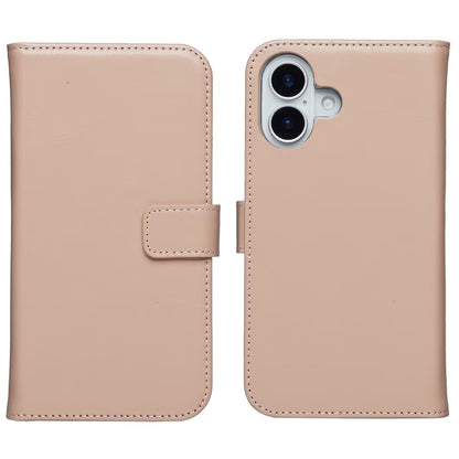 Selencia Echt Leren Bookcase for Apple iPhone 17 - Dusty Pink 