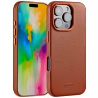 Access MagSafe Leather Backcover for Apple iPhone 16 Pro - Sienna Brown