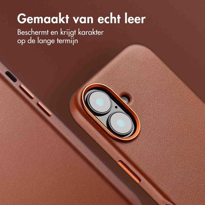 Access MagSafe Leather Backcover for Apple iPhone 16 - Sienna Brown