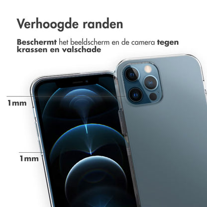 Accezz Clear Backcover for Apple iPhone 12 (Pro) - Transparent