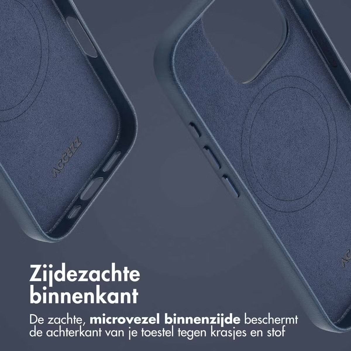 Access MagSafe Leather Backcover for Apple iPhone 16 Pro - Nightfall Blue