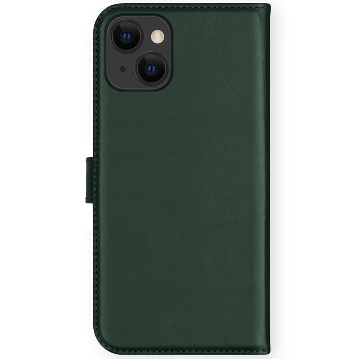 Selencia Echt Leren Bookcase for iPhone 13 - Green 