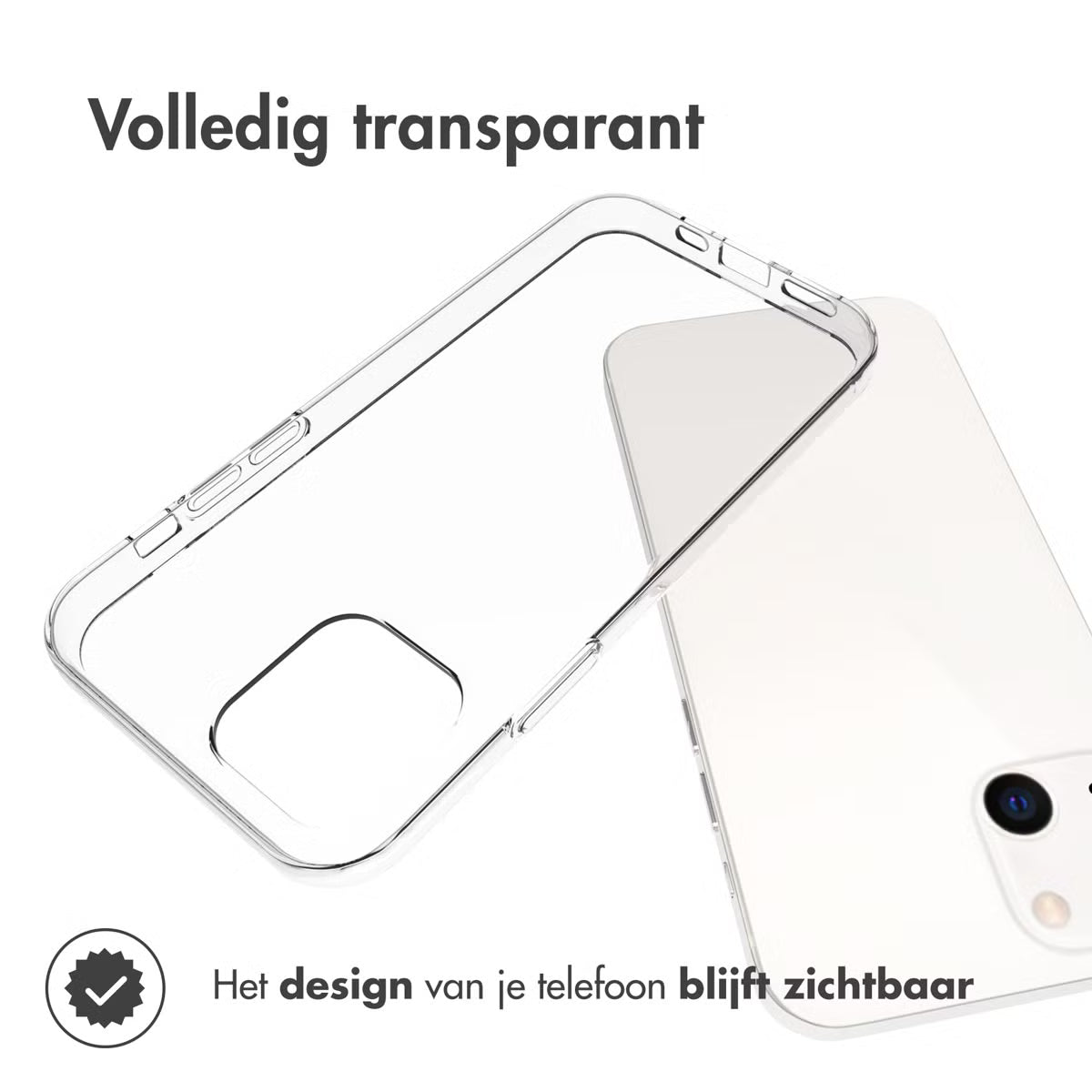 Accezz Clear Backcover for iPhone 13 - Transparent 