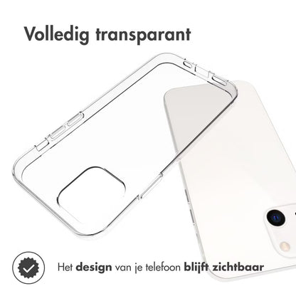 Accezz Clear Backcover for iPhone 13 - Transparent 