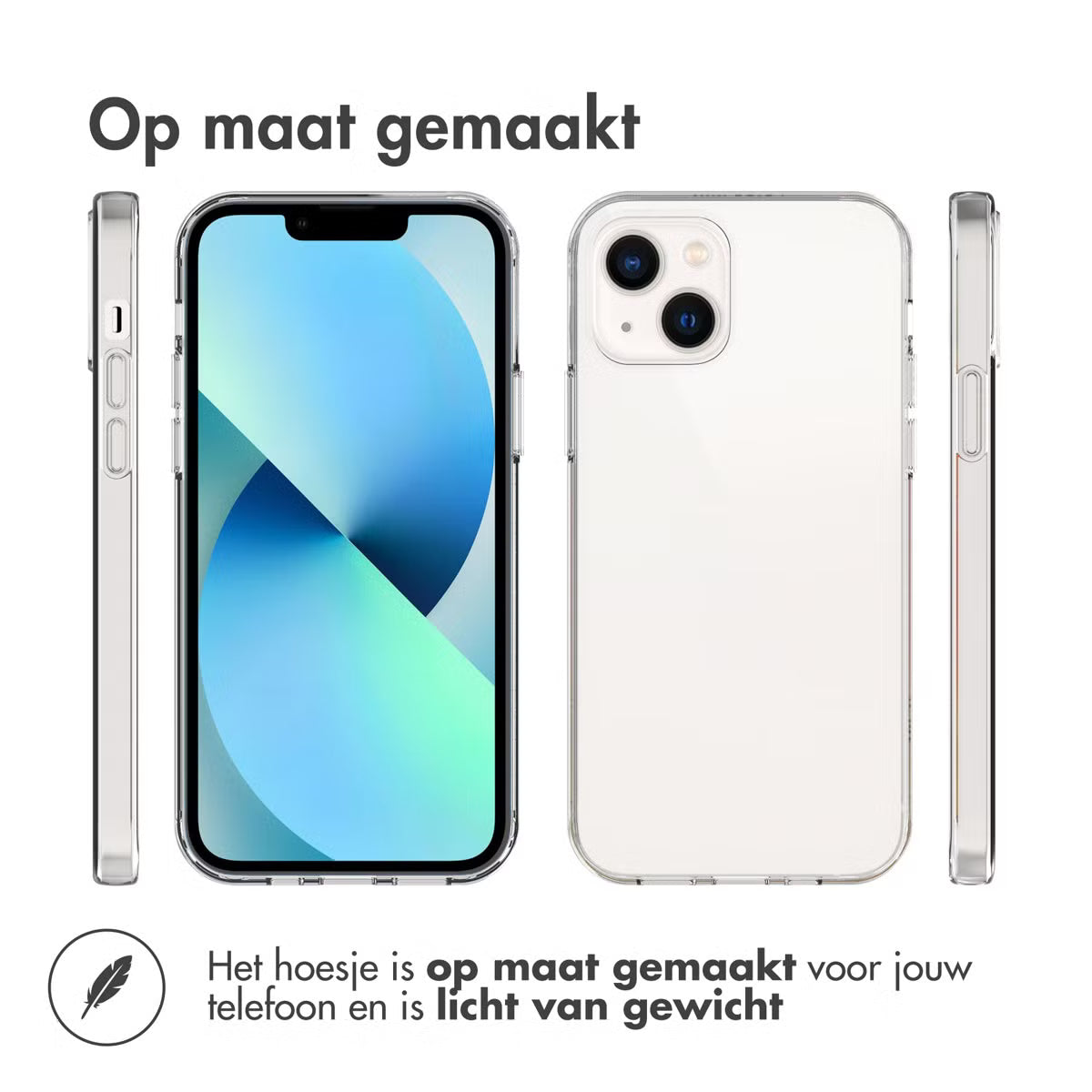 Accezz Clear Backcover for iPhone 13 - Transparent 