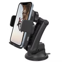 Accezz Telefoonhouder auto - Draadloze oplader - Dashboard en voorruit - Zwart 