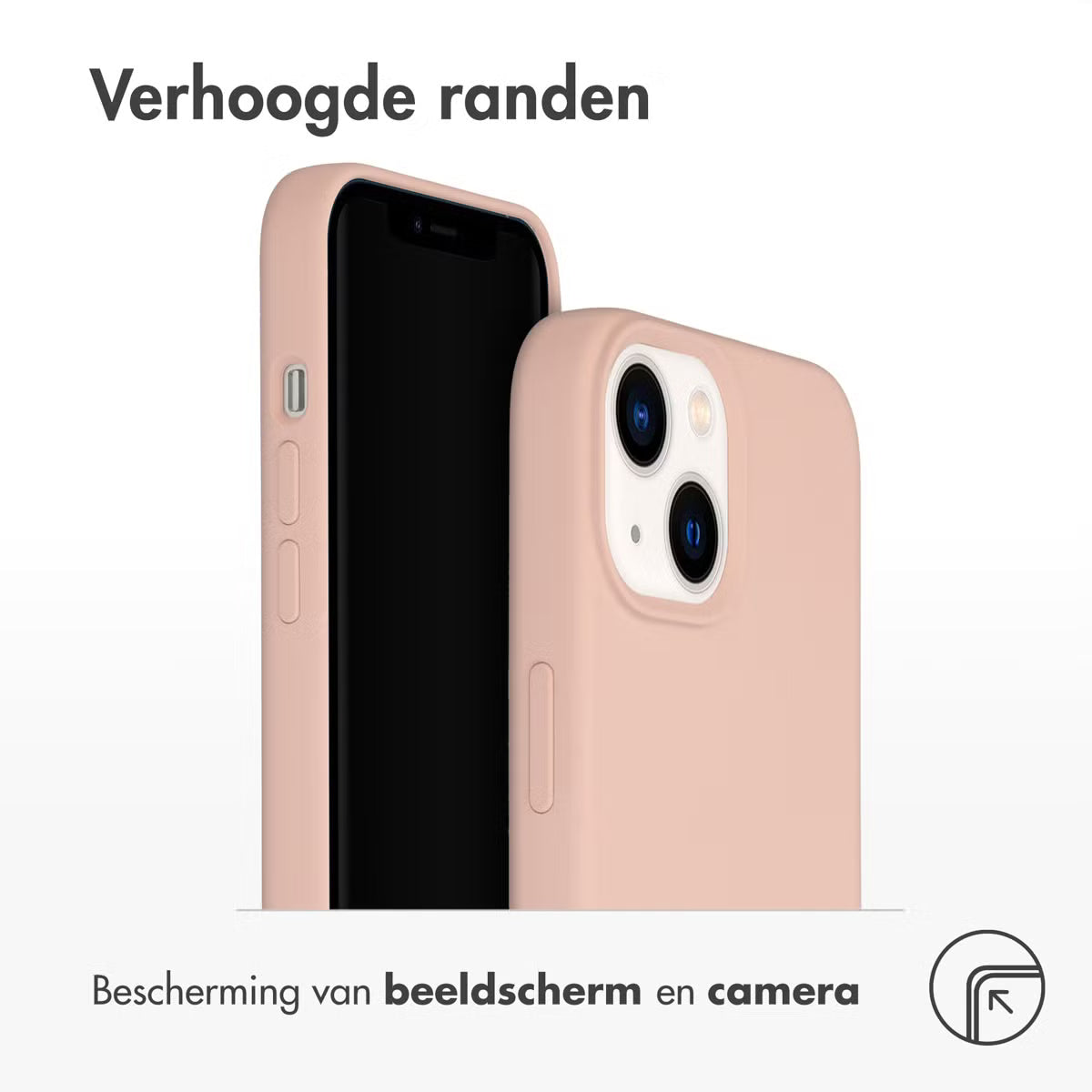 Accezz Liquid Silicone Backcover for Apple iPhone 14 / 13 - Rose 