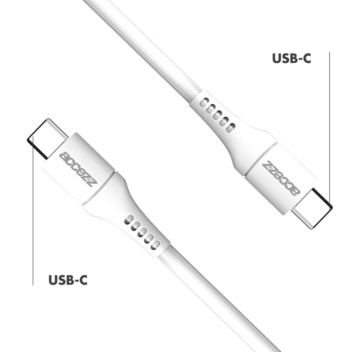 Access USB-C to USB-C cable - 1 meter - Wit