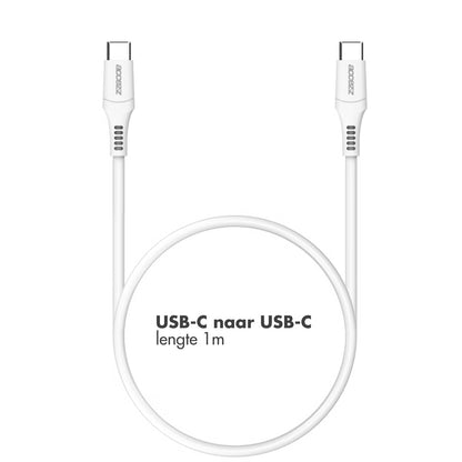 Access USB-C to USB-C cable - 1 meter - Wit