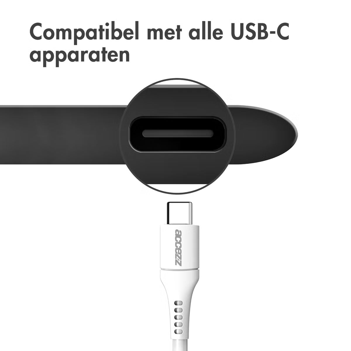 Access USB-C to USB-C cable - 1 meter - Wit