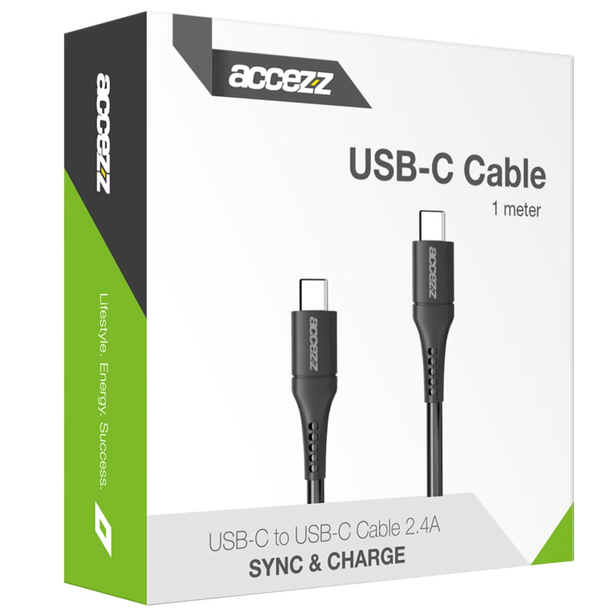 Access USB-C to USB-C cable - 1 meter - Wit