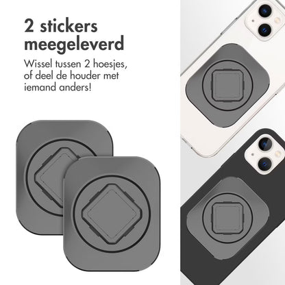 Accezz EasyLock telefoonhouder fiets - inclusief hoesje voor de Apple iPhone 14 - Aluminium - 360 graden draaibaar - Zwart