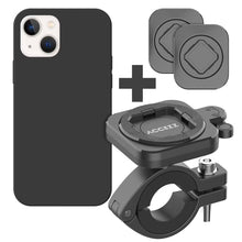 Accezz EasyLock telefoonhouder fiets - inclusief hoesje Apple iPhone 14 Pro - Aluminium - 360 graden draaibaar - Zwart Accezz EasyLock telefoonhouder fiets - inclusief hoesje voor de Apple iPhone 14 Pro - Aluminium - 360 graden draaibaar - Zwart