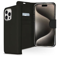 Accezz Wallet Softcase Bookcase voor de Apple iPhone 16 Pro - Zwart