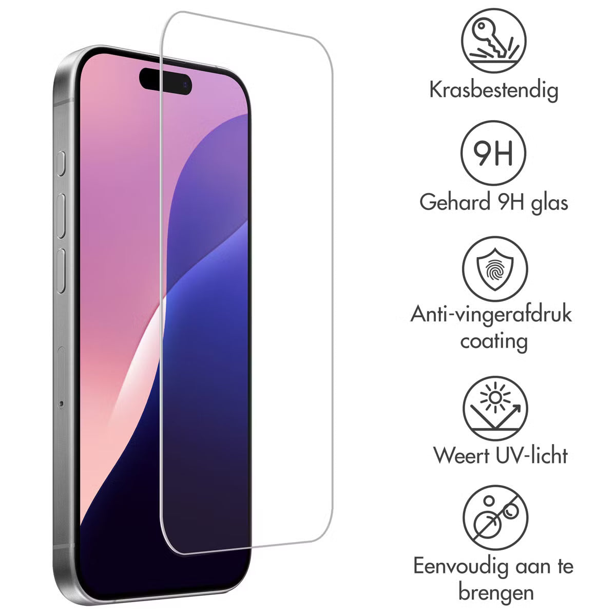 Accezz Gehard Glas Screenprotector for Apple iPhone 16 Pro Max / 17 Pro Max