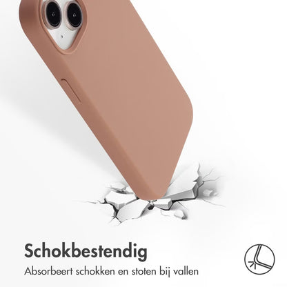 Access Liquid Silicone Backcover with MagSafe for Apple iPhone 14 / 13 - Lichtbruin