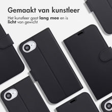 Accezz Wallet Softcase Bookcase voor de Apple iPhone 16e - Zwart