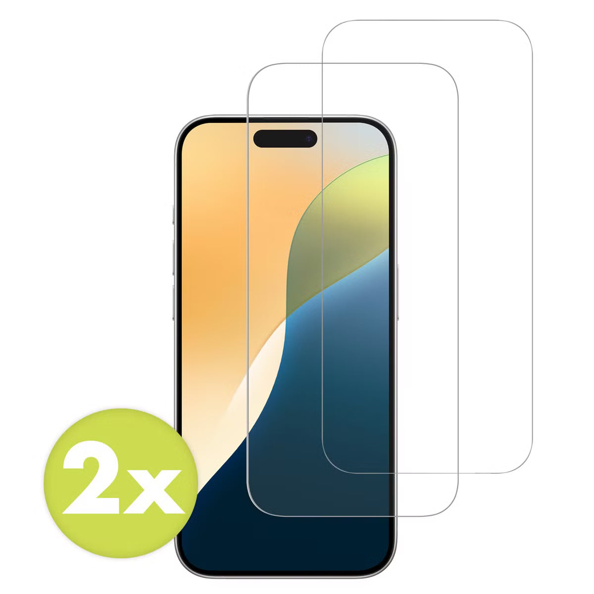 Accezz Gehard Glas Screenprotector 2-pack for Apple iPhone 17 / 17 Pro / 16 Pro
