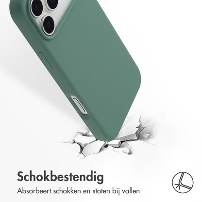 Access Liquid Silicone Backcover with MagSafe for Apple iPhone 17 Pro Max - Donkergroen