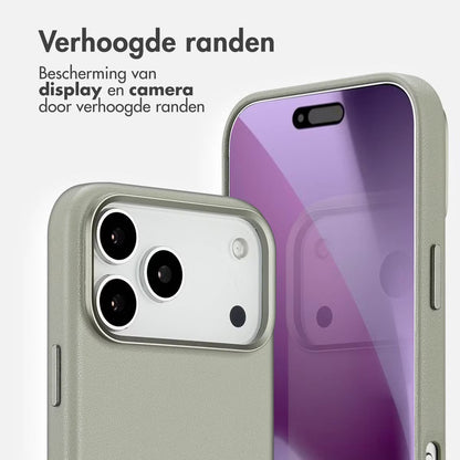 Access MagSafe Leather Backcover for Apple iPhone 17 Pro Max - Lichtgrijs