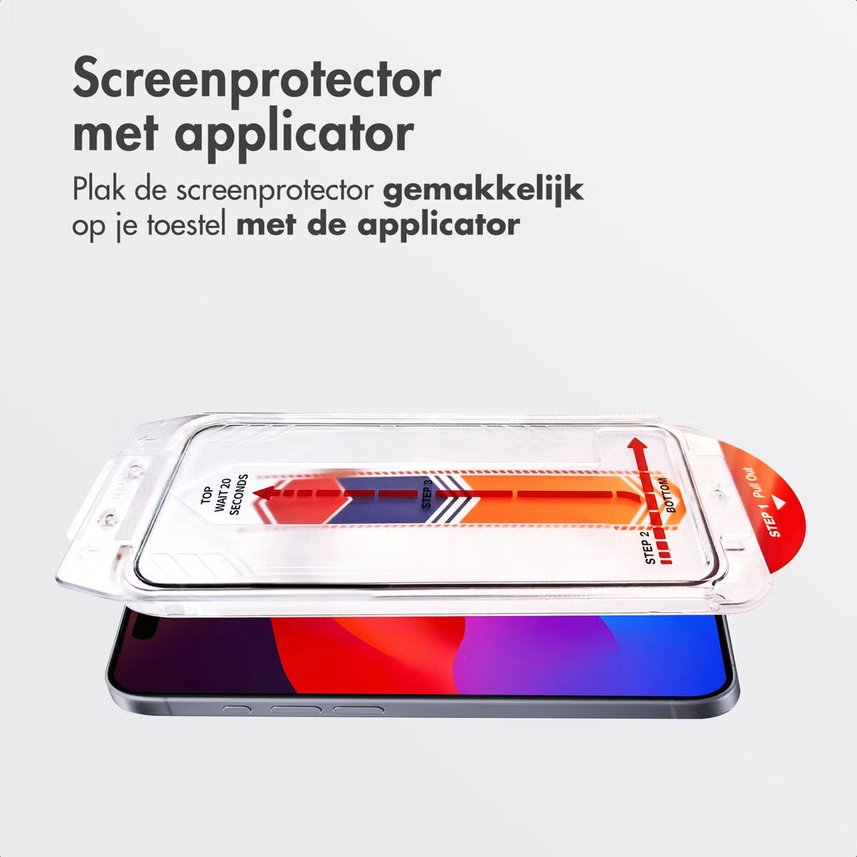 Accezz Gehard Glas Screenprotector + Applicator for Apple iPhone 17 Pro