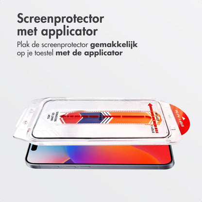Accezz Gehard Glas Screenprotector + Applicator for Apple iPhone 17 Pro Max