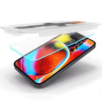 Spigen GLAStR EZ Fit Screenprotector 2 Pack + Applicator for Apple iPhone 13 / 13 Pro / 14 / 16e